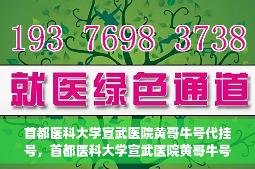 首都医科大学宣武医院黄哥牛号代挂号，首都医科大学宣武医院黄哥牛号助您轻松预约挂号