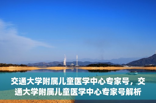 交通大学附属儿童医学中心专家号，交通大学附属儿童医学中心专家号解析，权威专家团队守护儿童健康之路