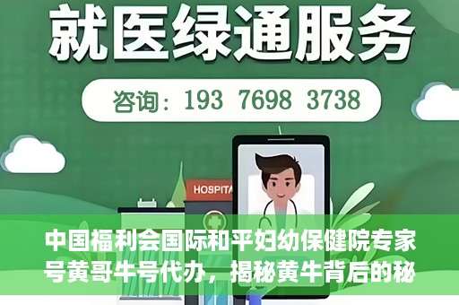 中国福利会国际和平妇幼保健院专家号黄哥牛号代办，揭秘黄牛背后的秘密，中国福利会国际和平妇幼保健院专家号代办乱象解探