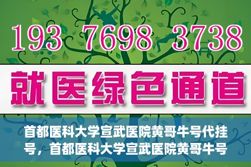 首都医科大学宣武医院黄哥牛号代挂号，首都医科大学宣武医院黄哥牛号助您轻松预约挂号