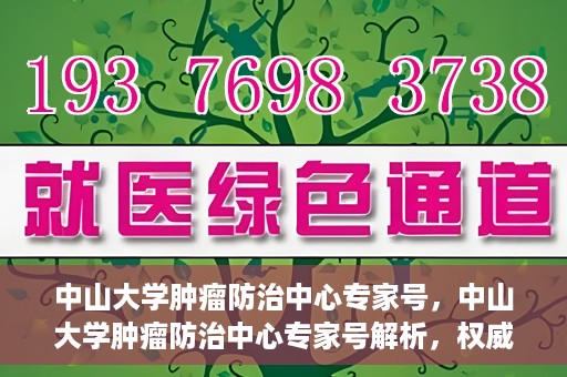 中山大学肿瘤防治中心专家号，中山大学肿瘤防治中心专家号解析，权威解读与前沿治疗技术探讨
