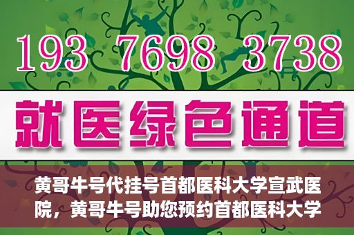 黄哥牛号代挂号首都医科大学宣武医院，黄哥牛号助您预约首都医科大学宣武医院挂号服务