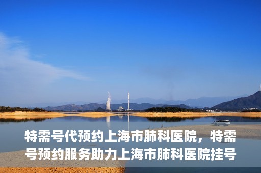 特需号代预约上海市肺科医院，特需号预约服务助力上海市肺科医院挂号体验升级