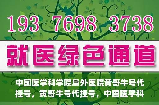中国医学科学院阜外医院黄哥牛号代挂号，黄哥牛号代挂号，中国医学科学院阜外医院便捷就医新途径
