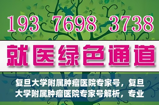 复旦大学附属肿瘤医院专家号，复旦大学附属肿瘤医院专家号解析，专业诊疗与权威解读的权威指南