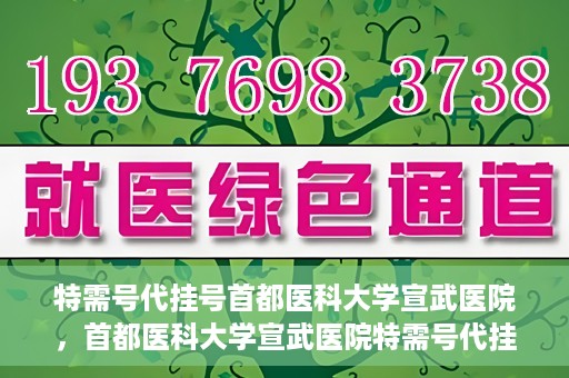 特需号代挂号首都医科大学宣武医院，首都医科大学宣武医院特需号代挂号服务解析