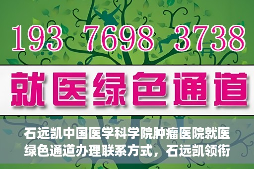 石远凯中国医学科学院肿瘤医院就医绿色通道办理联系方式，石远凯领衔的中国医学科学院肿瘤医院就医绿色通道办理指南与联系方式