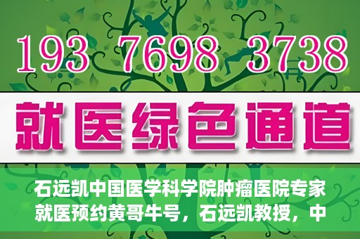 石远凯中国医学科学院肿瘤医院专家就医预约黄哥牛号，石远凯教授，中国医学科学院肿瘤医院专家预约挂号攻略