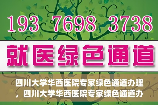 四川大学华西医院专家绿色通道办理，四川大学华西医院专家绿色通道办理详解，一站式高效就医体验