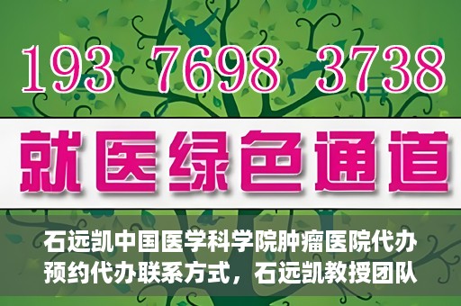 石远凯中国医学科学院肿瘤医院代办预约代办联系方式，石远凯教授团队预约挂号指南，中国医学科学院肿瘤医院代办联系方式揭秘