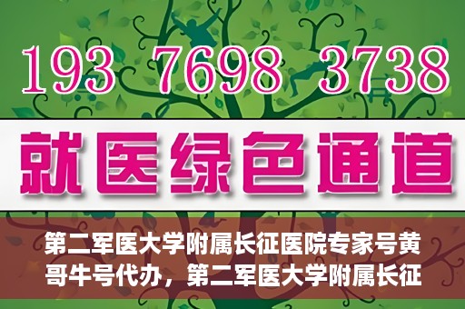 第二军医大学附属长征医院专家号黄哥牛号代办，第二军医大学附属长征医院专家号‘黄哥牛号’预约代办服务解析