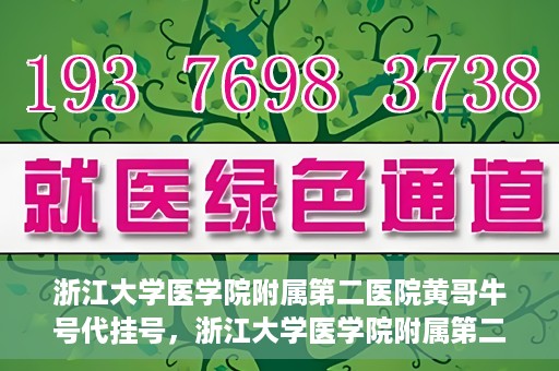 浙江大学医学院附属第二医院黄哥牛号代挂号，浙江大学医学院附属第二医院黄哥牛号挂号服务解析