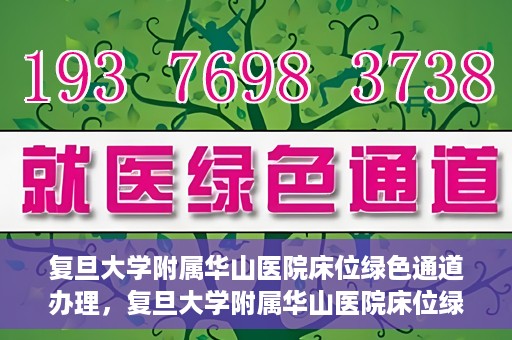 复旦大学附属华山医院床位绿色通道办理，复旦大学附属华山医院床位绿色通道办理详解与攻略