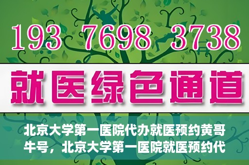 北京大学第一医院代办就医预约黄哥牛号，北京大学第一医院就医预约代办服务，黄哥牛号助您轻松挂号就医
