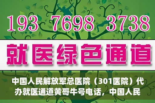 中国人民解放军总医院（301医院）代办就医通道黄哥牛号电话，中国人民解放军总医院就医通道代办服务，黄哥牛号联系电话解析