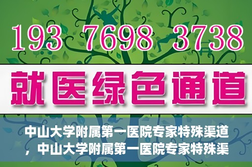中山大学附属第一医院专家特殊渠道，中山大学附属第一医院专家特殊渠道解析与解读