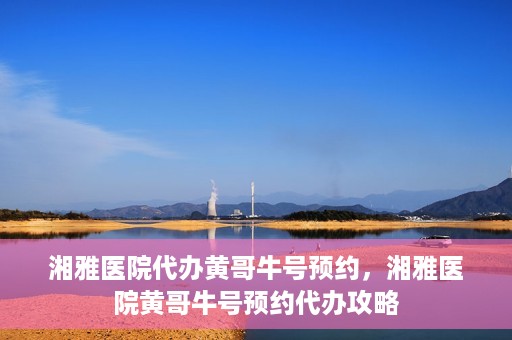 湘雅医院代办黄哥牛号预约，湘雅医院黄哥牛号预约代办攻略