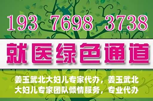 姜玉武北大妇儿专家代办，姜玉武北大妇儿专家团队倾情服务，专业代办助您无忧