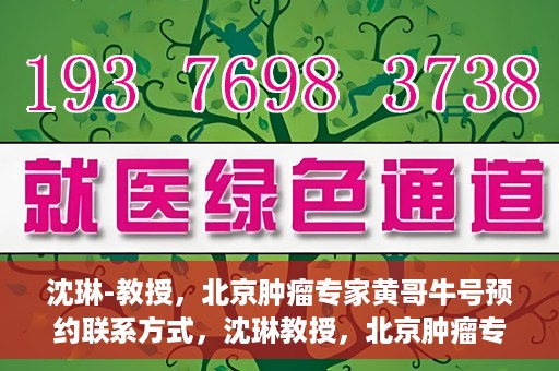 沈琳-教授，北京肿瘤专家黄哥牛号预约联系方式，沈琳教授，北京肿瘤专家预约联系方式及黄哥牛号解读