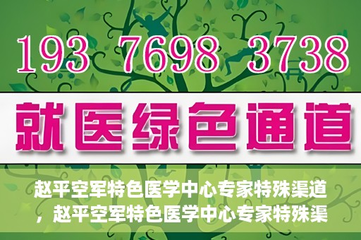 赵平空军特色医学中心专家特殊渠道，赵平空军特色医学中心专家特殊渠道揭秘，专业团队倾力打造医疗新纪元
