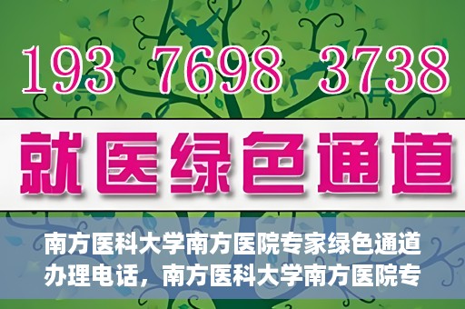 南方医科大学南方医院专家绿色通道办理电话，南方医科大学南方医院专家绿色通道服务热线电话详解