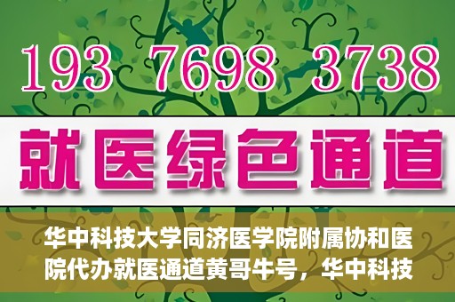 华中科技大学同济医学院附属协和医院代办就医通道黄哥牛号，华中科技大学同济医学院附属协和医院就医通道代办服务，黄哥牛号助您便捷就医