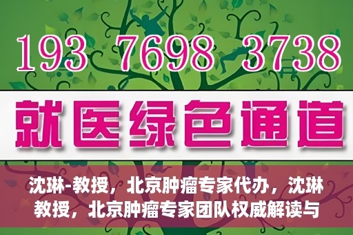 沈琳-教授，北京肿瘤专家代办，沈琳教授，北京肿瘤专家团队权威解读与代办服务解析