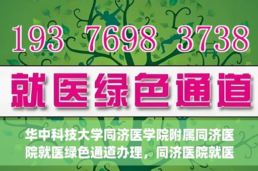 华中科技大学同济医学院附属同济医院就医绿色通道办理，同济医院就医绿色通道办理详解，华中科技大学同济医学院附属同济医院就医流程优化体验