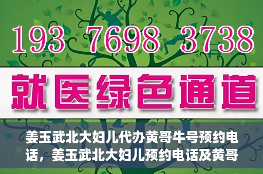 姜玉武北大妇儿代办黄哥牛号预约电话，姜玉武北大妇儿预约电话及黄哥牛号预约信息详解