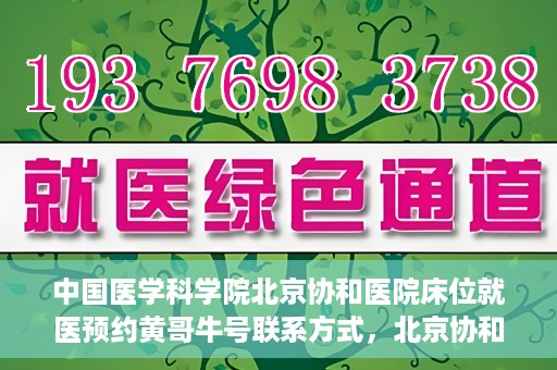 中国医学科学院北京协和医院床位就医预约黄哥牛号联系方式，北京协和医院床位预约就医指南，黄哥牛号联系方式揭秘