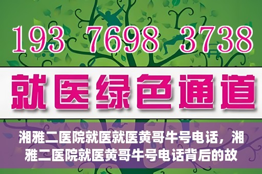 湘雅二医院就医就医黄哥牛号电话，湘雅二医院就医黄哥牛号电话背后的故事，揭秘就医新途径的神秘力量