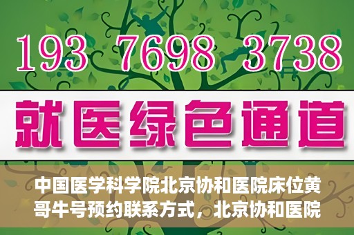 中国医学科学院北京协和医院床位黄哥牛号预约联系方式，北京协和医院床位预约攻略，黄哥牛号预约联系方式揭秘