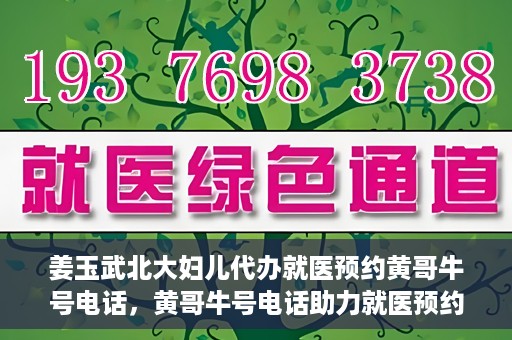 姜玉武北大妇儿代办就医预约黄哥牛号电话，黄哥牛号电话助力就医预约，姜玉武教授在北大妇儿医院的便捷就医之路