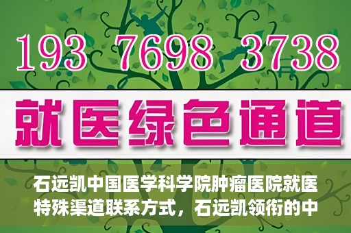 石远凯中国医学科学院肿瘤医院就医特殊渠道联系方式，石远凯领衔的中国医学科学院肿瘤医院就医特殊渠道指南
