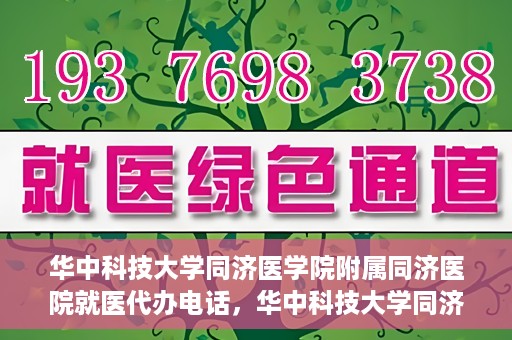 华中科技大学同济医学院附属同济医院就医代办电话，华中科技大学同济医学院附属同济医院就医代办服务热线介绍