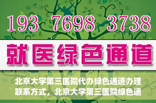 北京大学第三医院代办绿色通道办理联系方式，北京大学第三医院绿色通道办理流程及联系方式解析