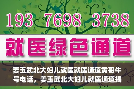 姜玉武北大妇儿就医就医通道黄哥牛号电话，姜玉武北大妇儿就医通道揭秘，黄哥牛号电话与就医新体验