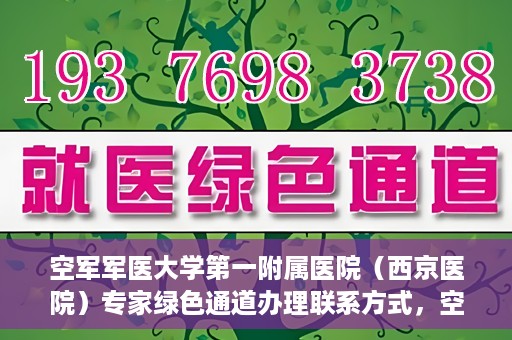 空军军医大学第一附属医院（西京医院）专家绿色通道办理联系方式，空军军医大学第一附属医院（西京医院）专家绿色通道办理指南，快速联系专家团队通道联系方式揭秘