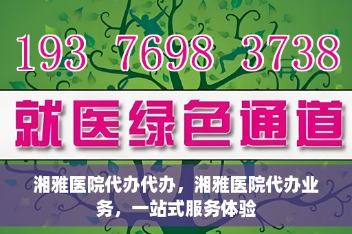 湘雅医院代办代办，湘雅医院代办业务，一站式服务体验