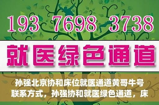 孙强北京协和床位就医通道黄哥牛号联系方式，孙强协和就医绿色通道，床位预约与黄哥牛号联系方式揭秘