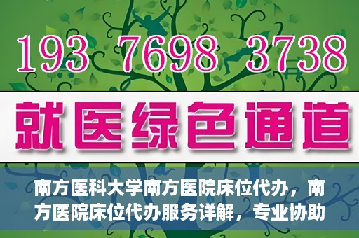 南方医科大学南方医院床位代办，南方医院床位代办服务详解，专业协助，解决床位难题