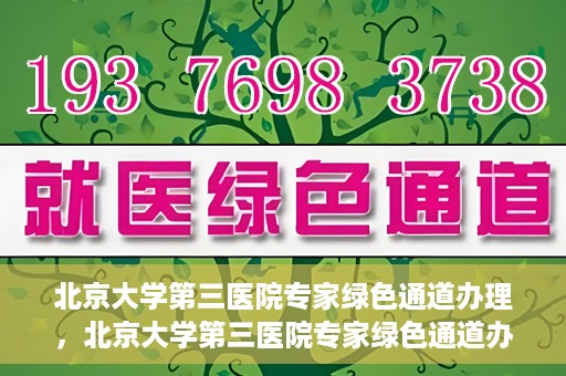 北京大学第三医院专家绿色通道办理，北京大学第三医院专家绿色通道办理详解，一站式服务助力高效就医体验