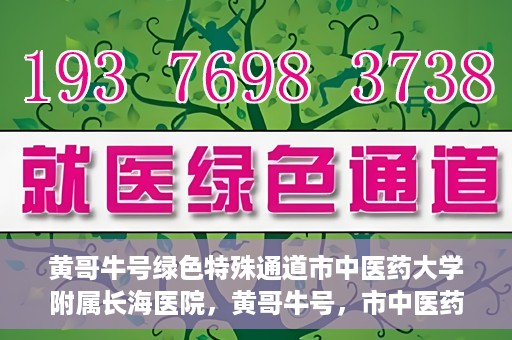 黄哥牛号绿色特殊通道市中医药大学附属长海医院，黄哥牛号，市中医药大学附属长海医院开启绿色特殊通道助力健康事业
