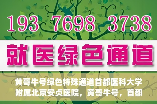 黄哥牛号绿色特殊通道首都医科大学附属北京安贞医院，黄哥牛号，首都医科大学附属北京安贞医院绿色特殊通道开启健康之门