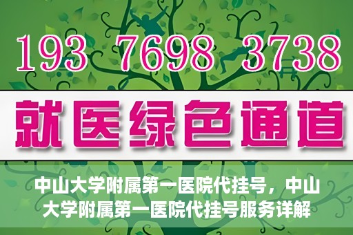 中山大学附属第一医院代挂号，中山大学附属第一医院代挂号服务详解