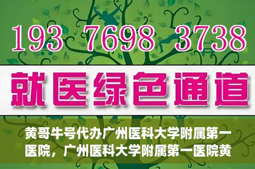 黄哥牛号代办广州医科大学附属第一医院，广州医科大学附属第一医院黄哥牛号代办服务