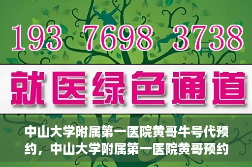 中山大学附属第一医院黄哥牛号代预约，中山大学附属第一医院黄哥预约挂号攻略，轻松预约牛号代预约服务