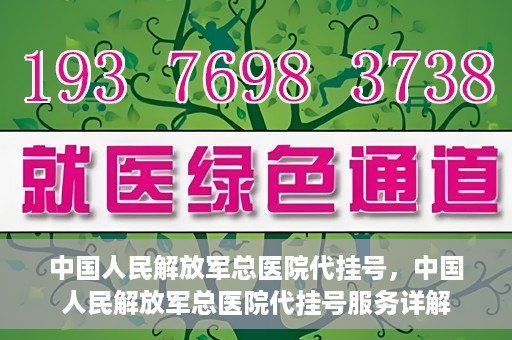 中国人民解放军总医院代挂号，中国人民解放军总医院代挂号服务详解