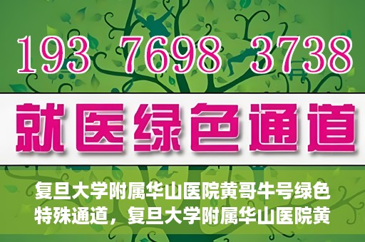 复旦大学附属华山医院黄哥牛号绿色特殊通道，复旦大学附属华山医院黄哥牛号，绿色特殊通道开启健康之门