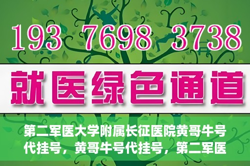 第二军医大学附属长征医院黄哥牛号代挂号，黄哥牛号代挂号，第二军医大学附属长征医院的便捷就医之路